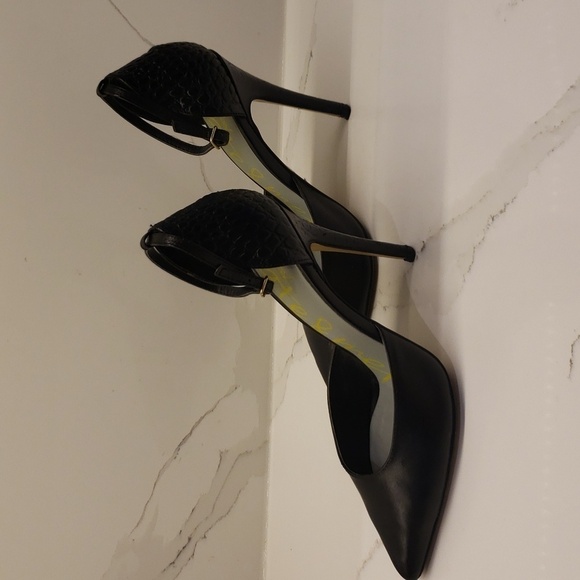 KATE & Mel High heel Shoes Black Leather Uppers Women Size 6 - Picture 3 of 11